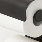 Sealskin Brix toalettpapir- og reserverullholder sort matt